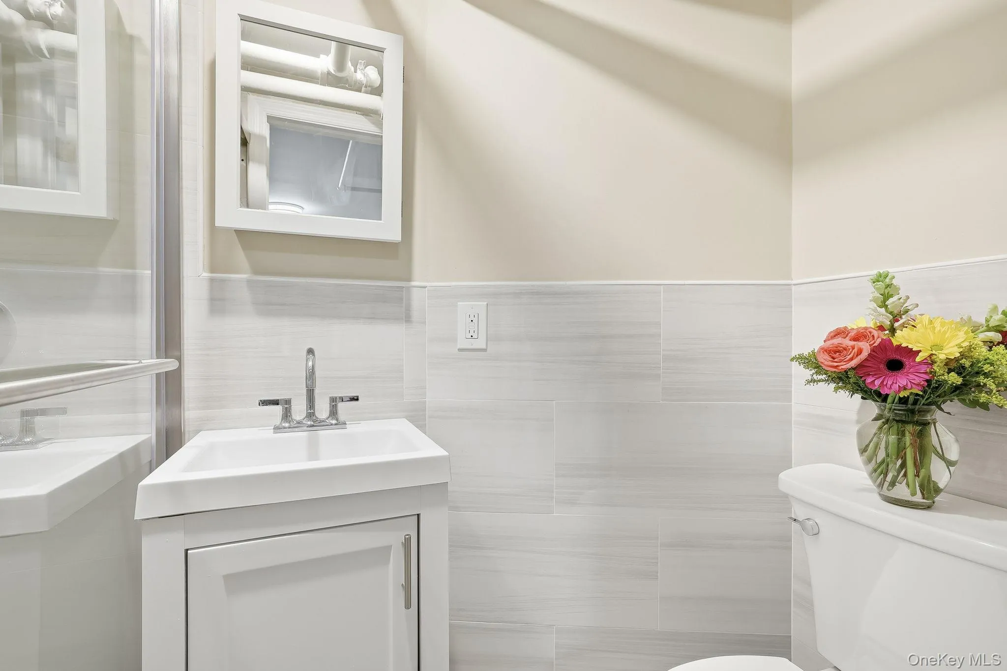 On the lower level is an all-new bathroom On the lower level is an all-new bathroom