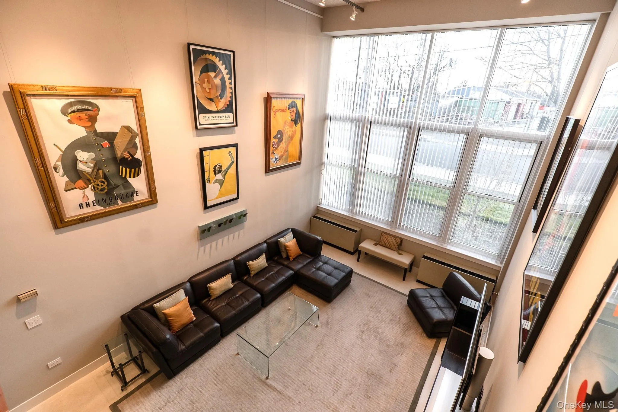 View of living room from primary above View of living room from primary above