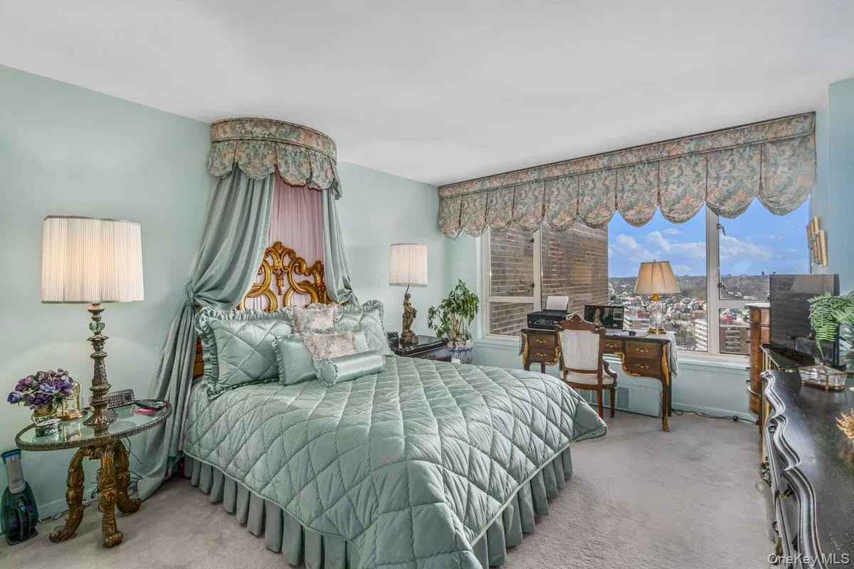 Bedroom featuring light colored carpet Bedroom featuring light colored carpet