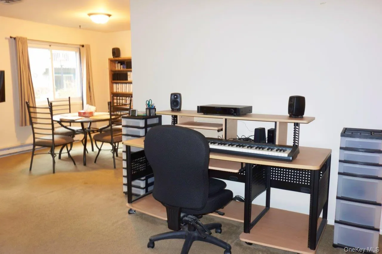 Office area featuring light colored carpet Office area featuring light colored carpet