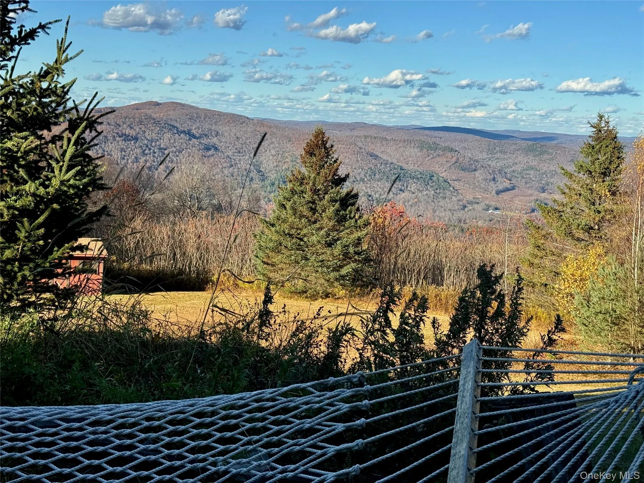 Mountain view with a heavily wooded area Mountain view with a heavily wooded area