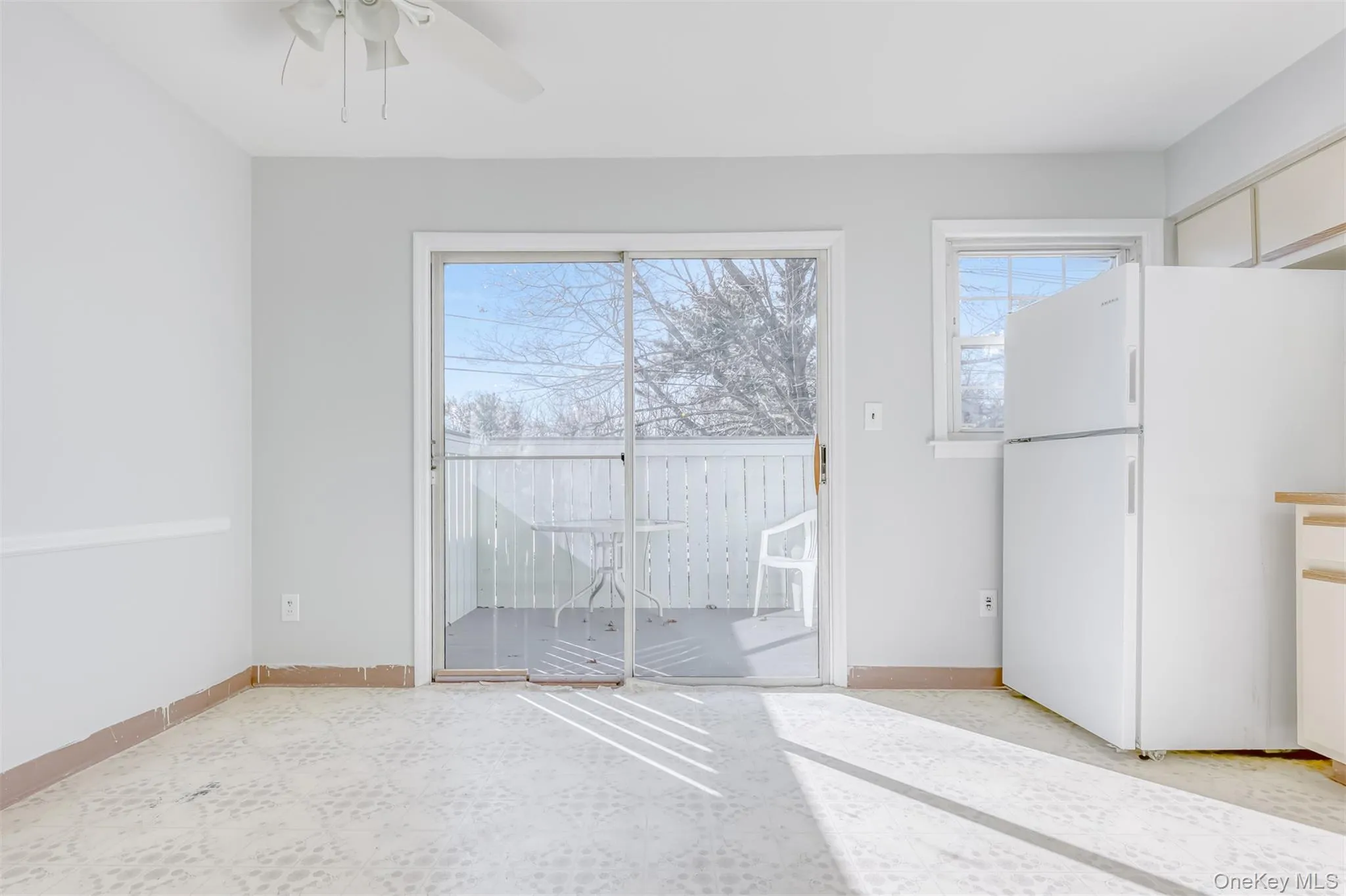 Sliding doors to composite deck Sliding doors to composite deck