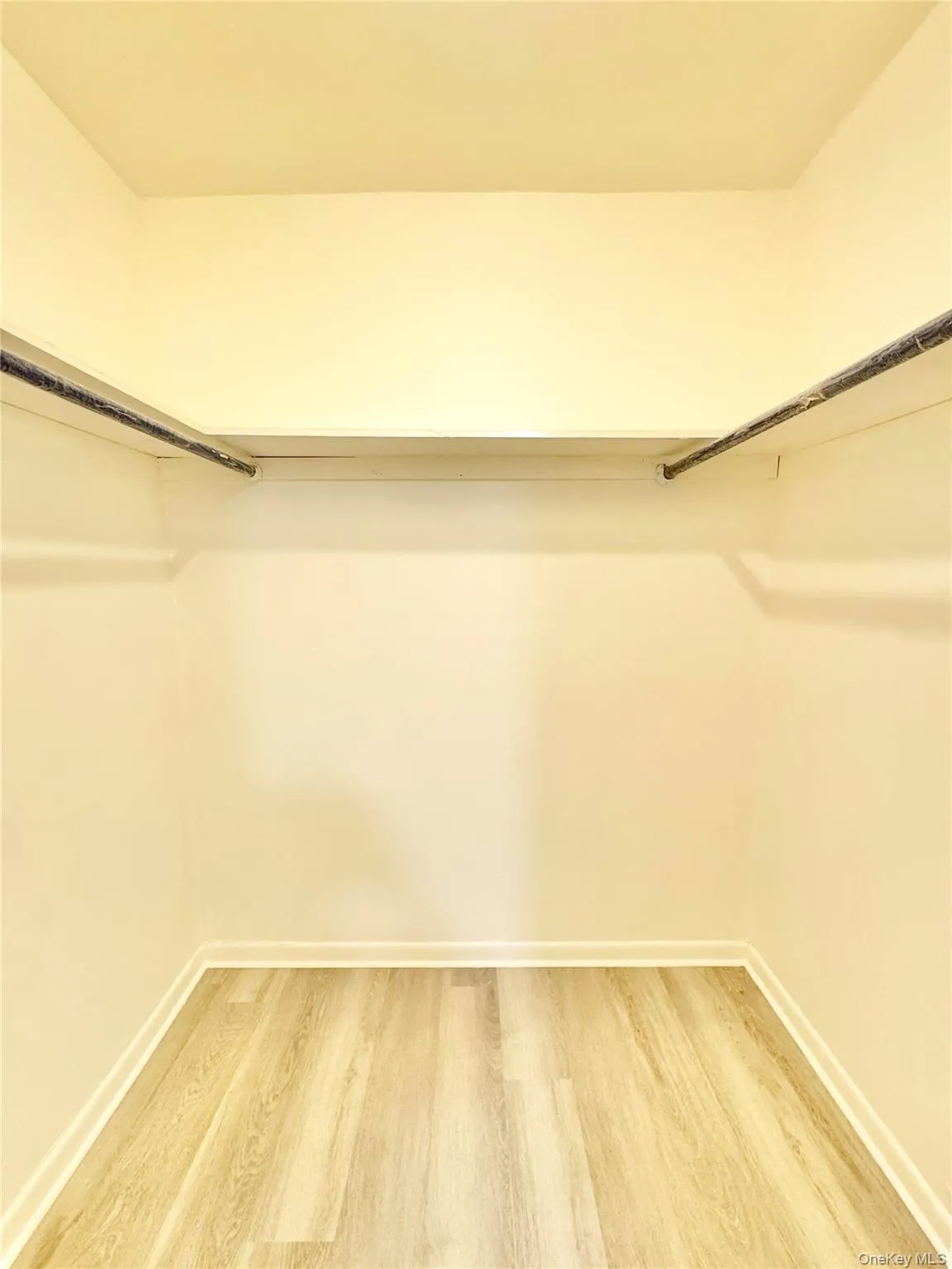 Walk in closet featuring light wood-style floors Walk in closet featuring light wood-style floors