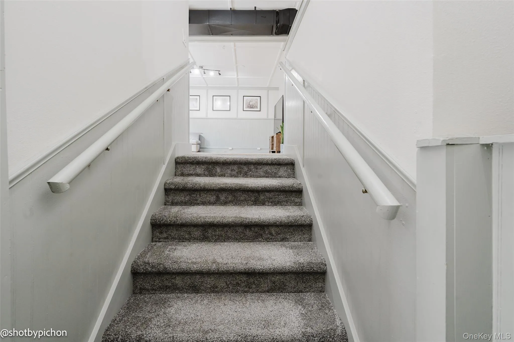 Staircase with wainscoting Staircase with wainscoting