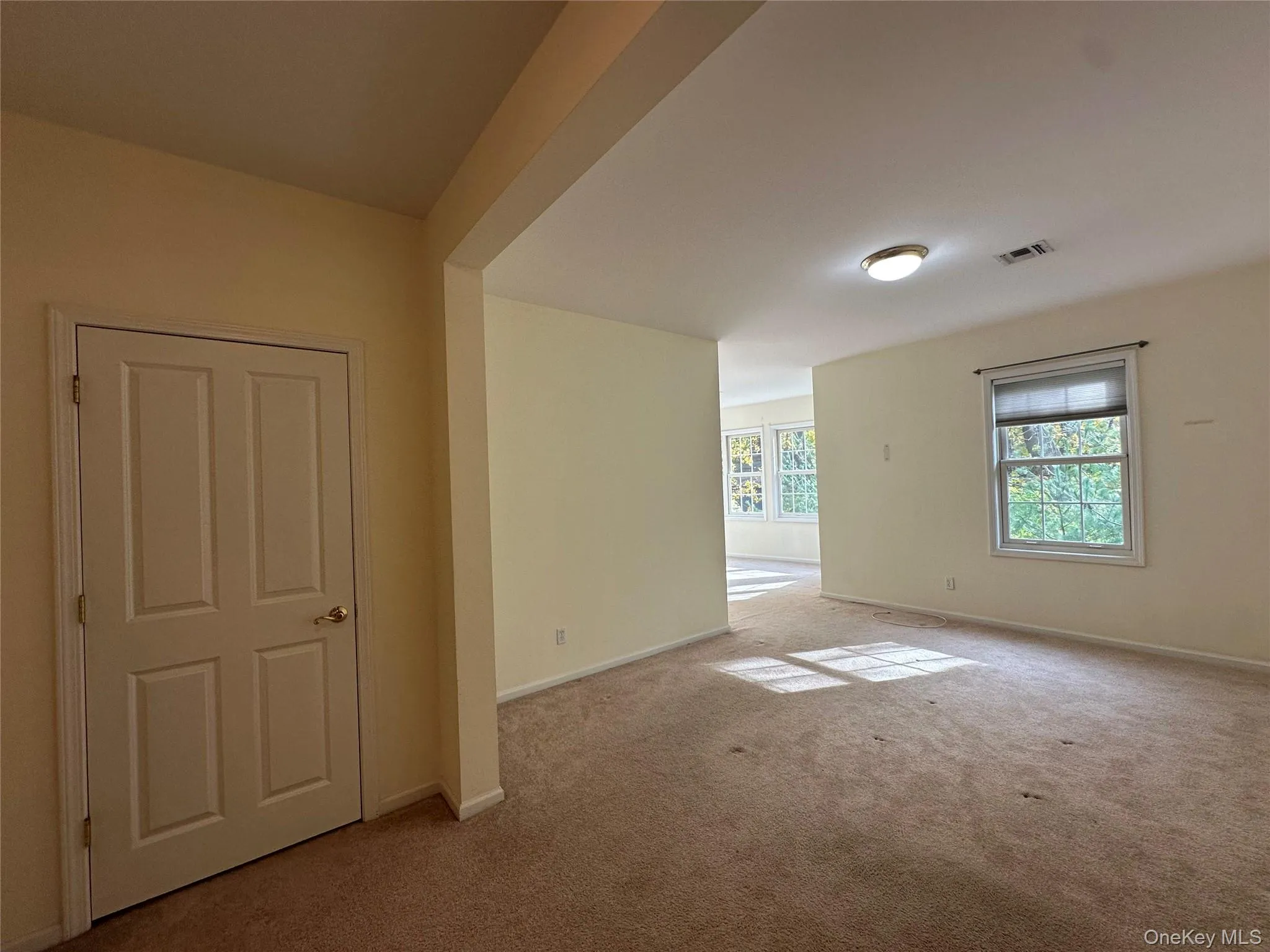Unfurnished room with carpet and baseboards Unfurnished room with carpet and baseboards