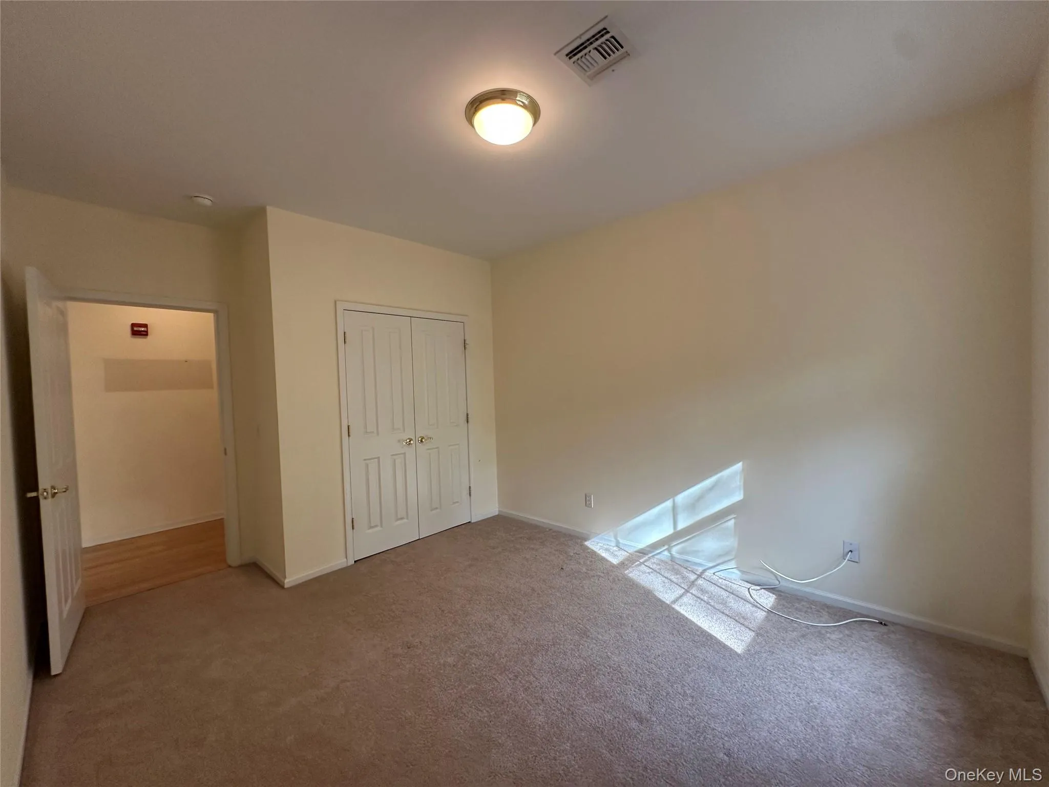 Unfurnished bedroom featuring carpet and a closet Unfurnished bedroom featuring carpet and a closet