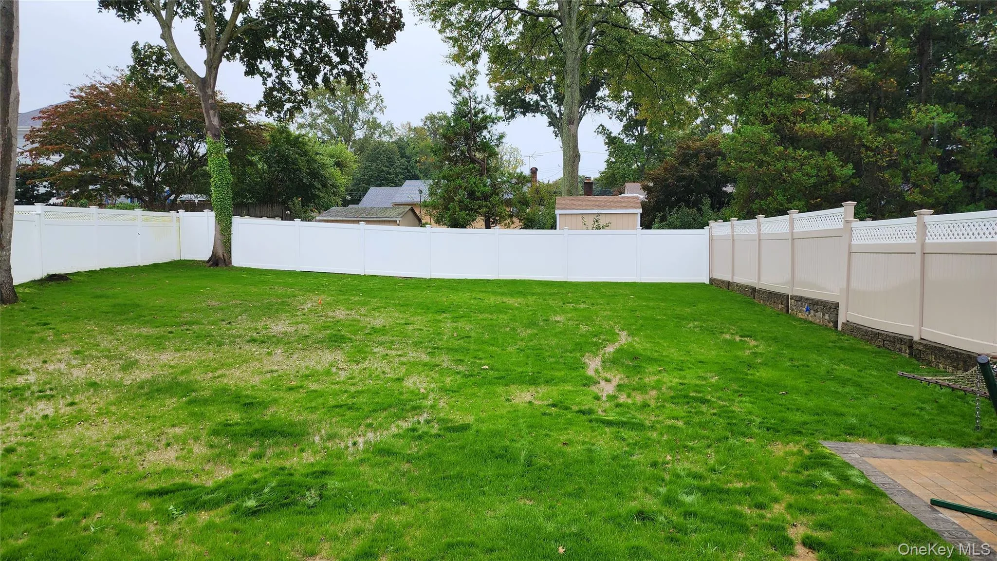View of fenced backyard View of fenced backyard