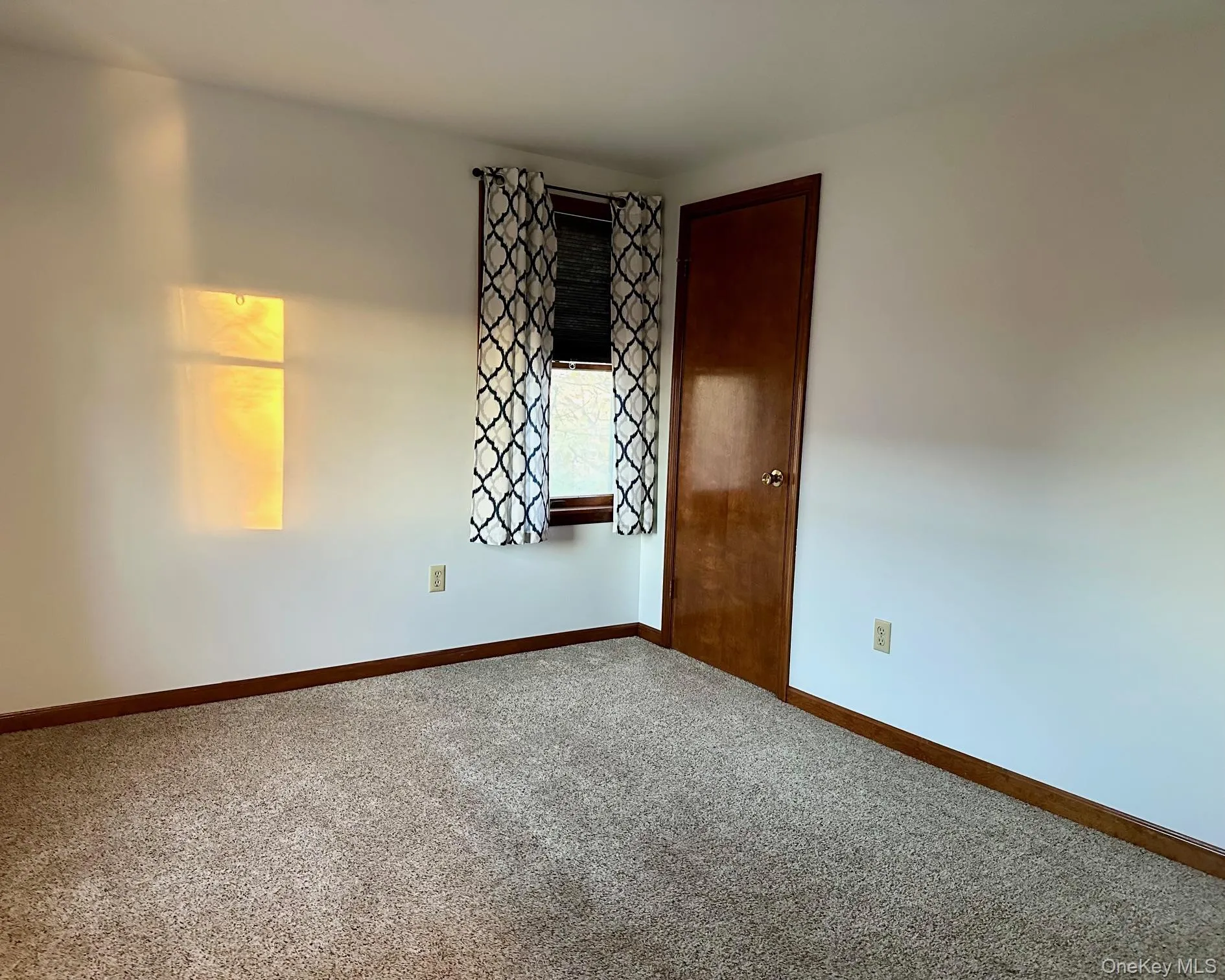 Carpeted spare room featuring baseboards Carpeted spare room featuring baseboards