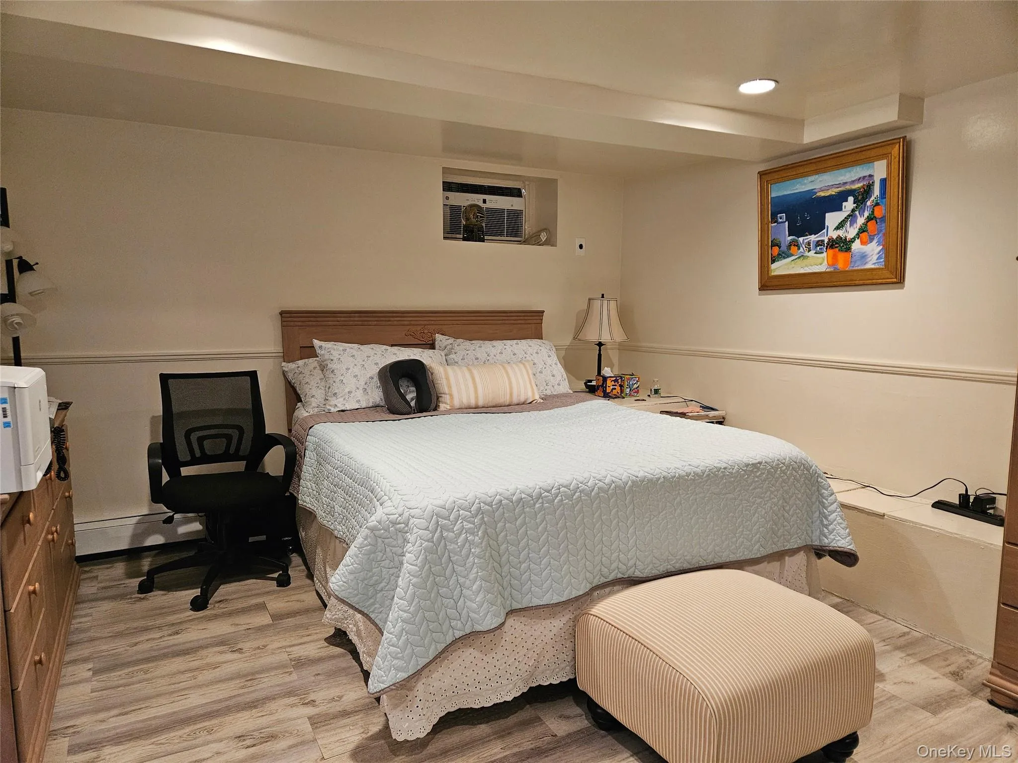 Lower level bedroom with recessed lighting Lower level bedroom with recessed lighting