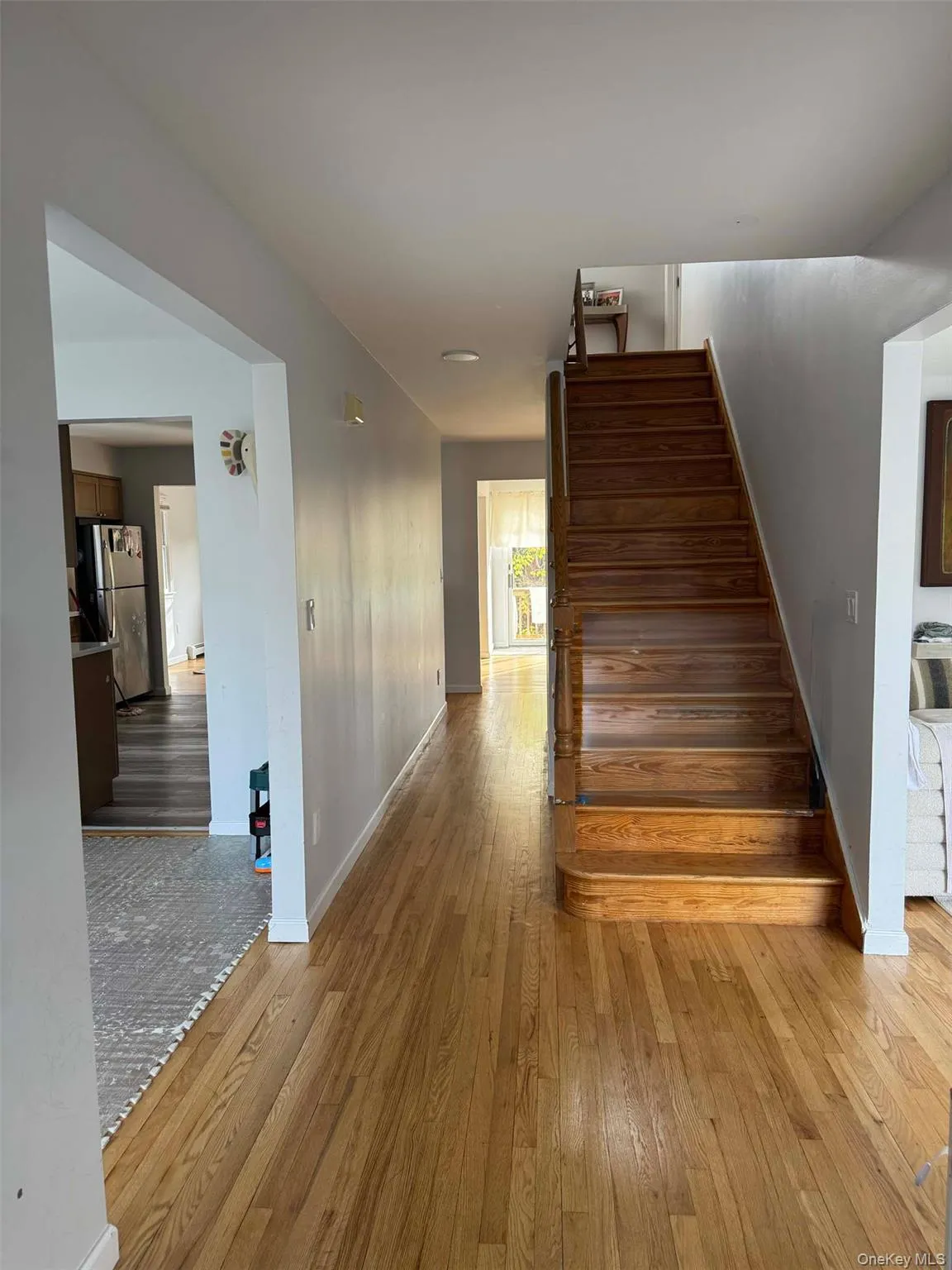 Staircase with wood-type flooring Staircase with wood-type flooring