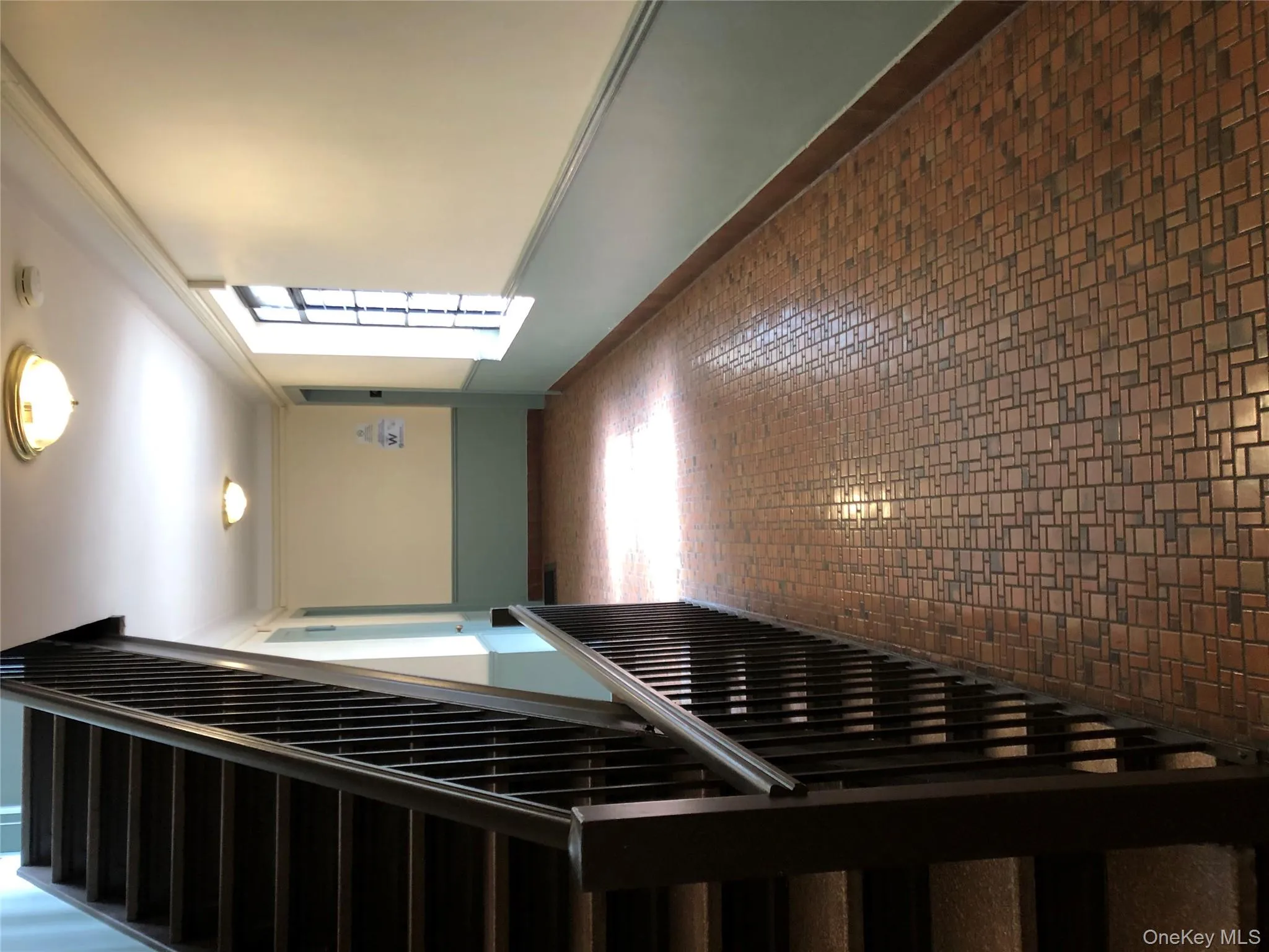 4th Floor hallway featuring crown molding and stairs 4th Floor hallway featuring crown molding and stairs