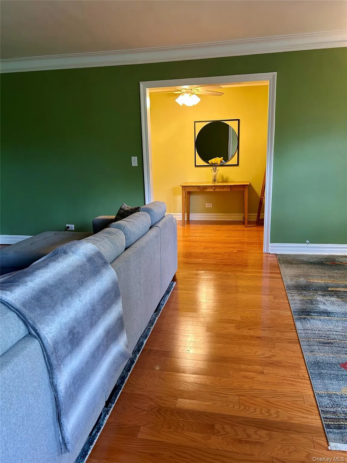 Leaving kitchen area into living room / flex room area Leaving kitchen area into living room / flex room area