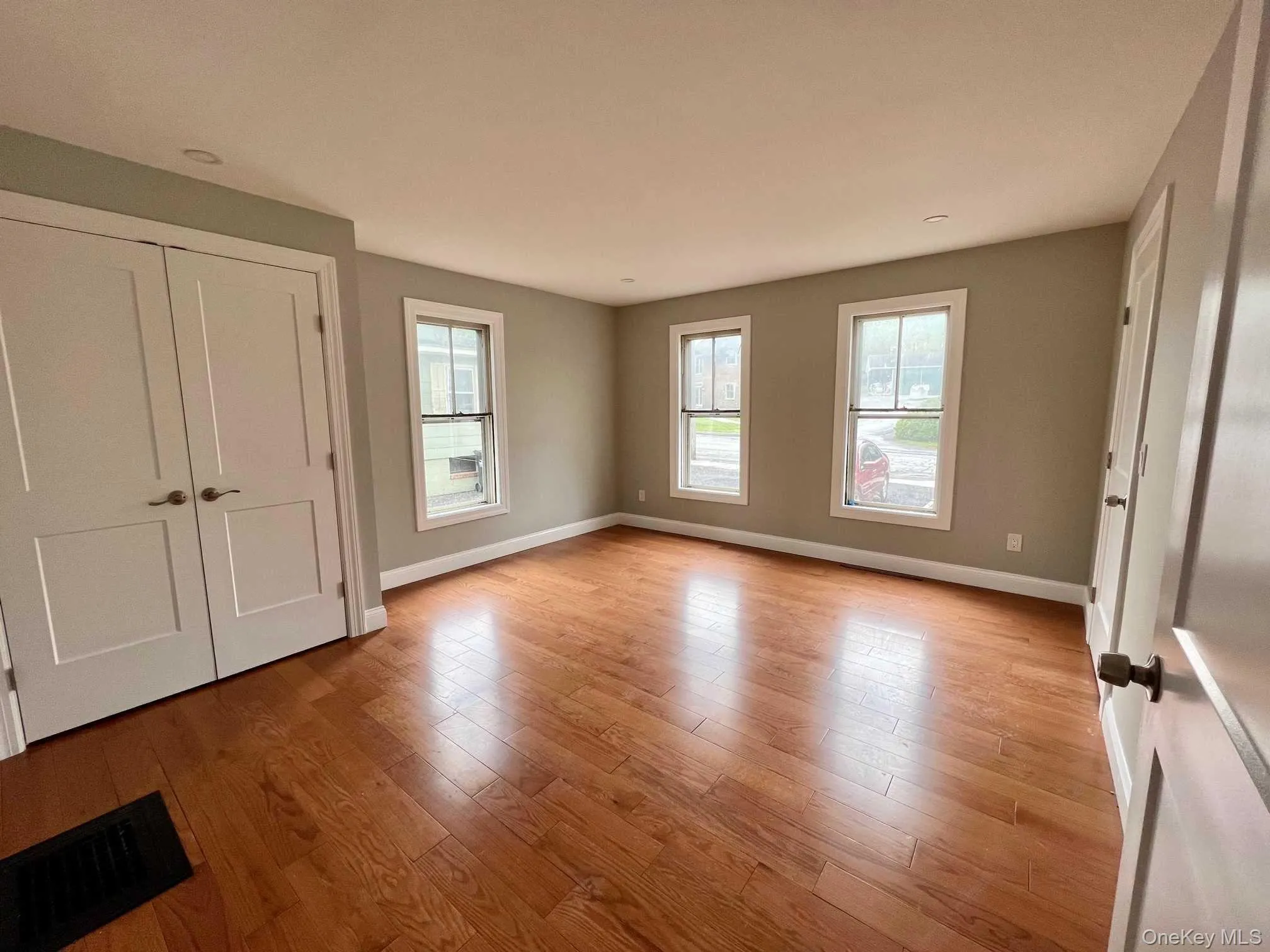 Bedroom with good size closet Bedroom with good size closet