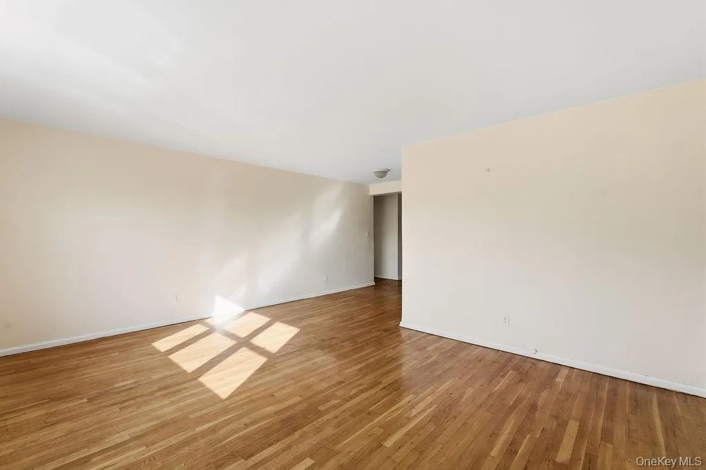 Spare room featuring light wood-type flooring and baseboards Spare room featuring light wood-type flooring and baseboards
