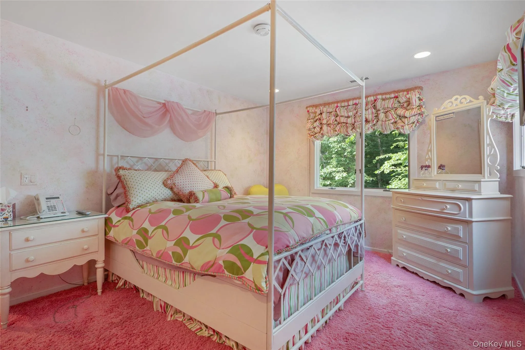Carpeted bedroom with recessed lighting Carpeted bedroom with recessed lighting