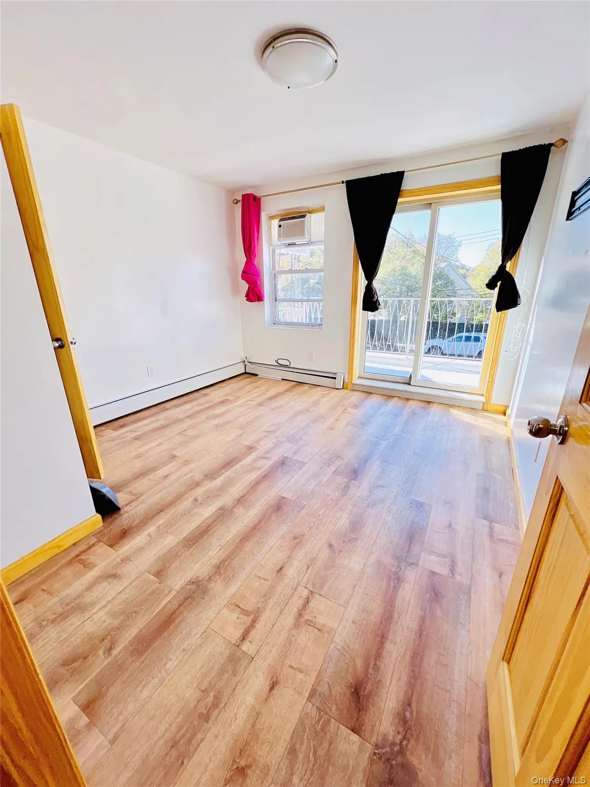 Empty room featuring light wood-type flooring Empty room featuring light wood-type flooring