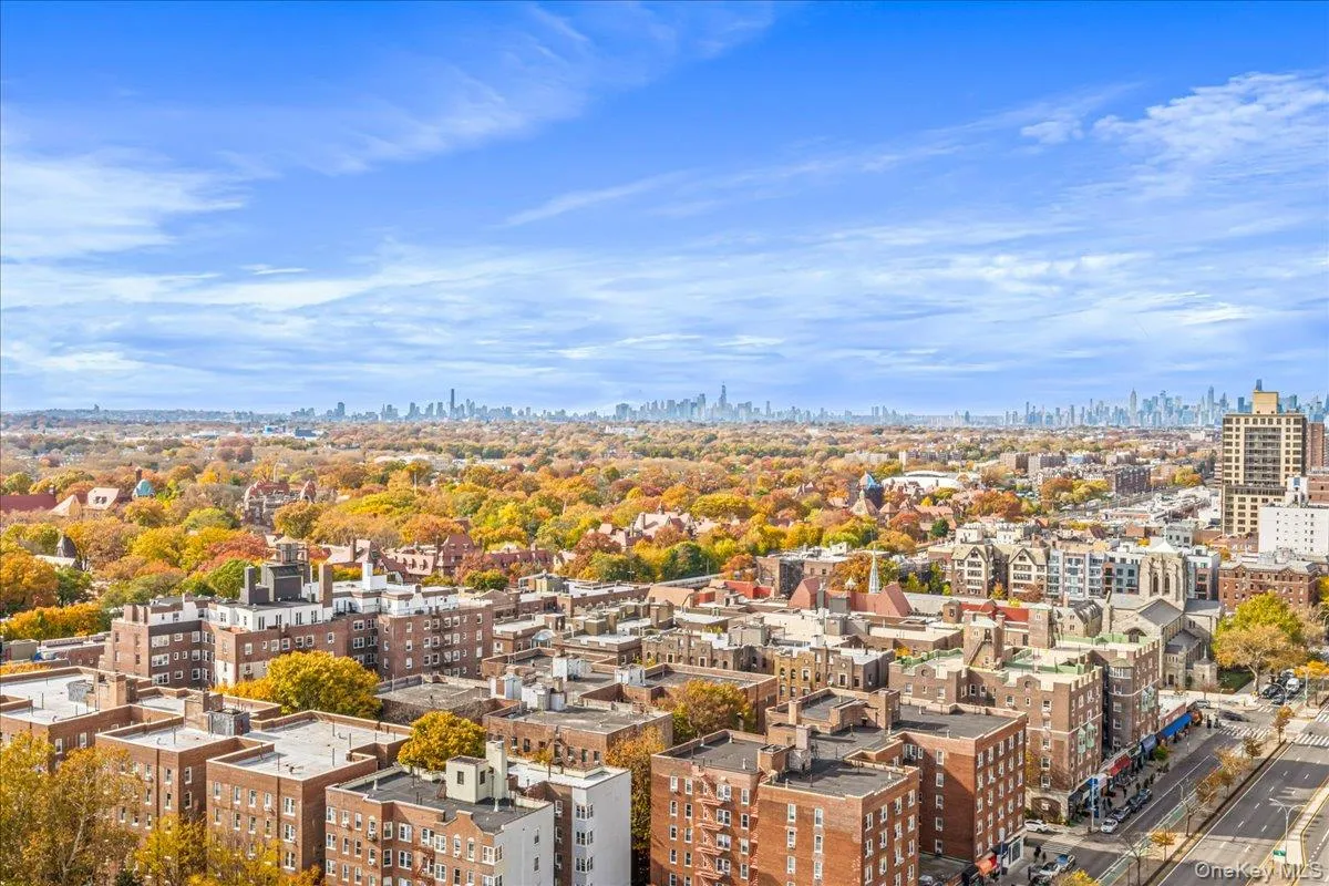 Primary Bedroom Balcony featuring a view of Manhattan Skyline Primary Bedroom Balcony featuring a view of Manhattan Skyline