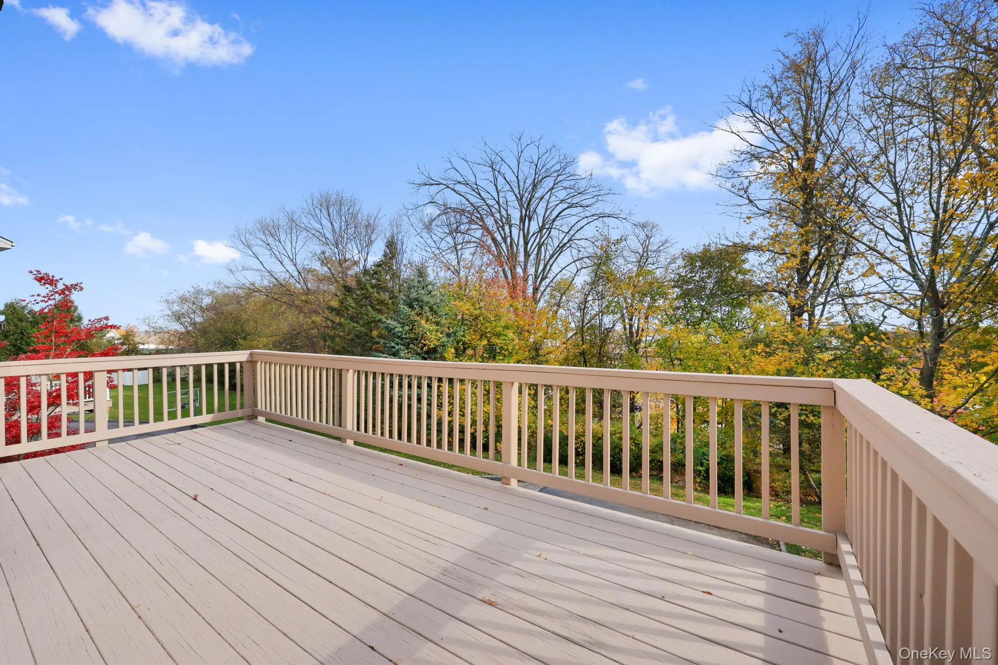View of wooden terrace View of wooden terrace