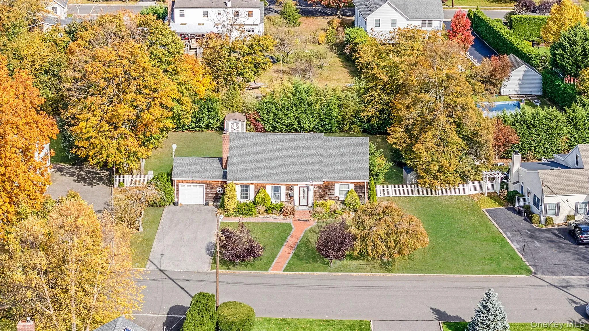 Aerial view of residential area Aerial view of residential area