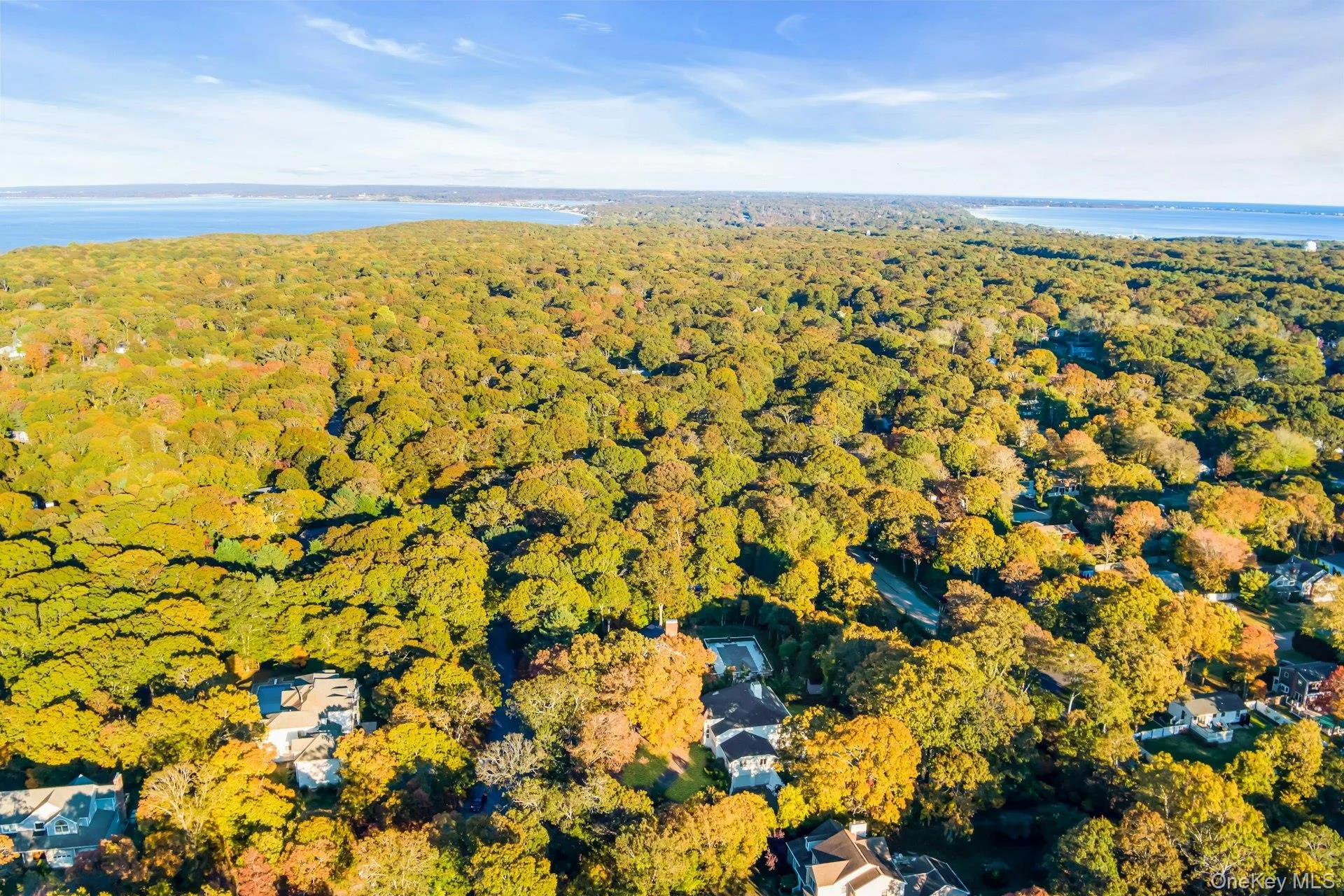 View of property location featuring a heavily wooded area and a large body of water View of property location featuring a heavily wooded area and a large body of water