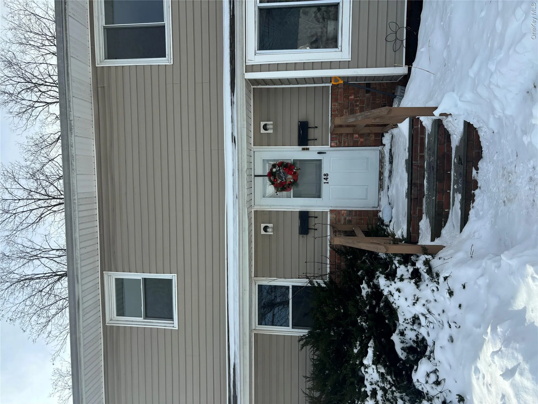 View of snow covered property entrance View of snow covered property entrance