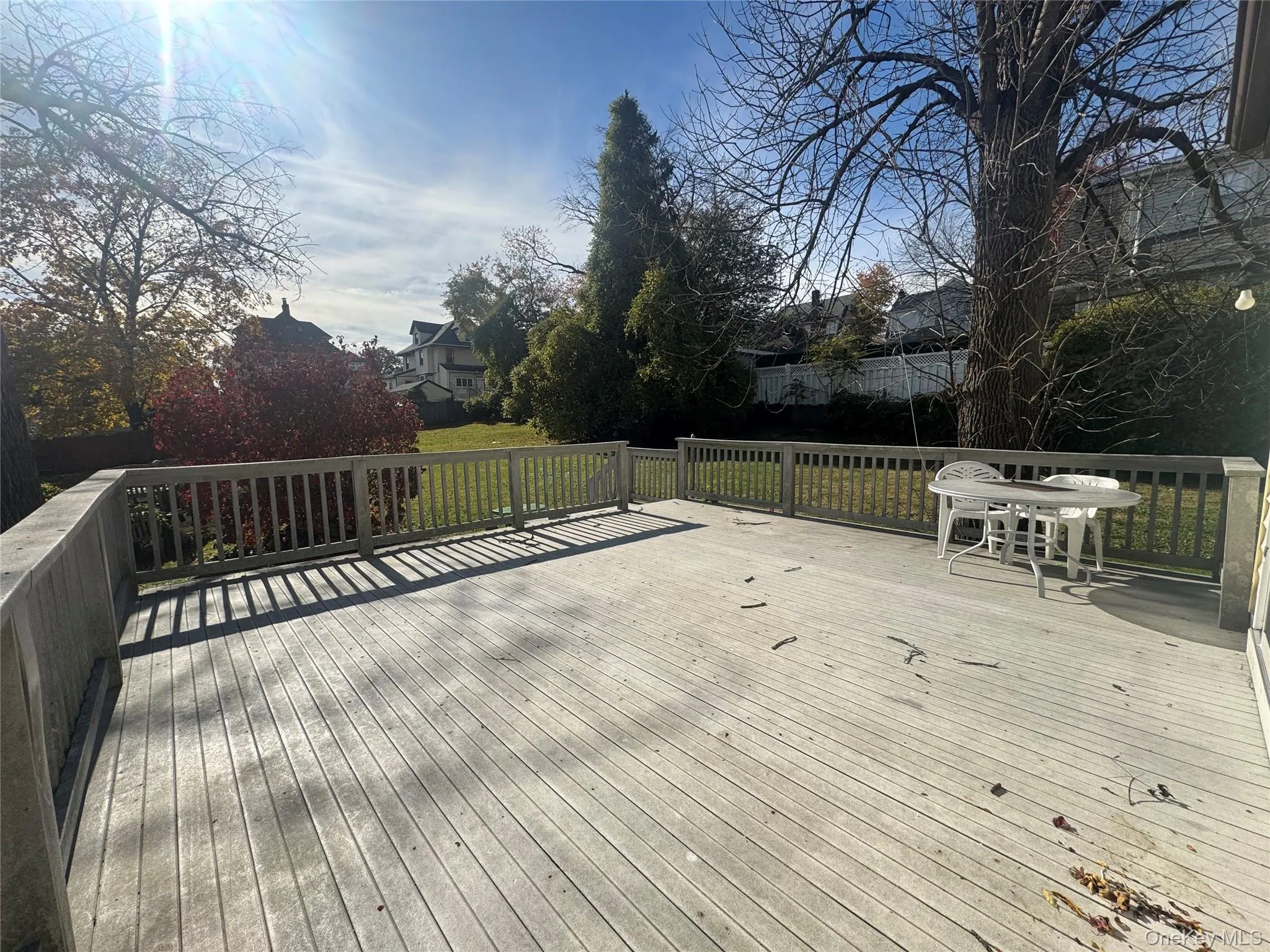 View of wooden terrace View of wooden terrace
