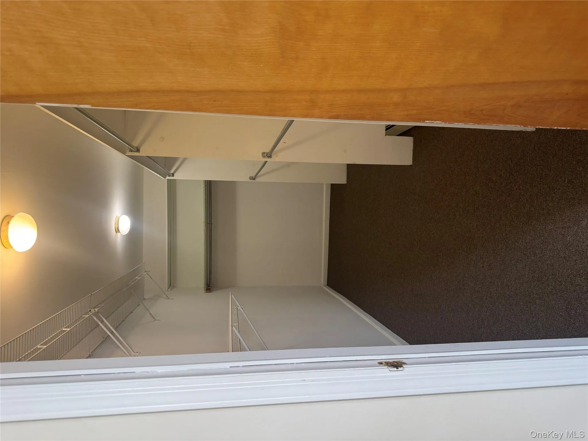 Spacious closet featuring dark colored carpet Spacious closet featuring dark colored carpet
