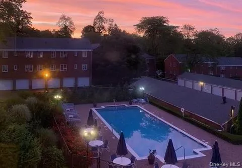 Community pool with patio Community pool with patio