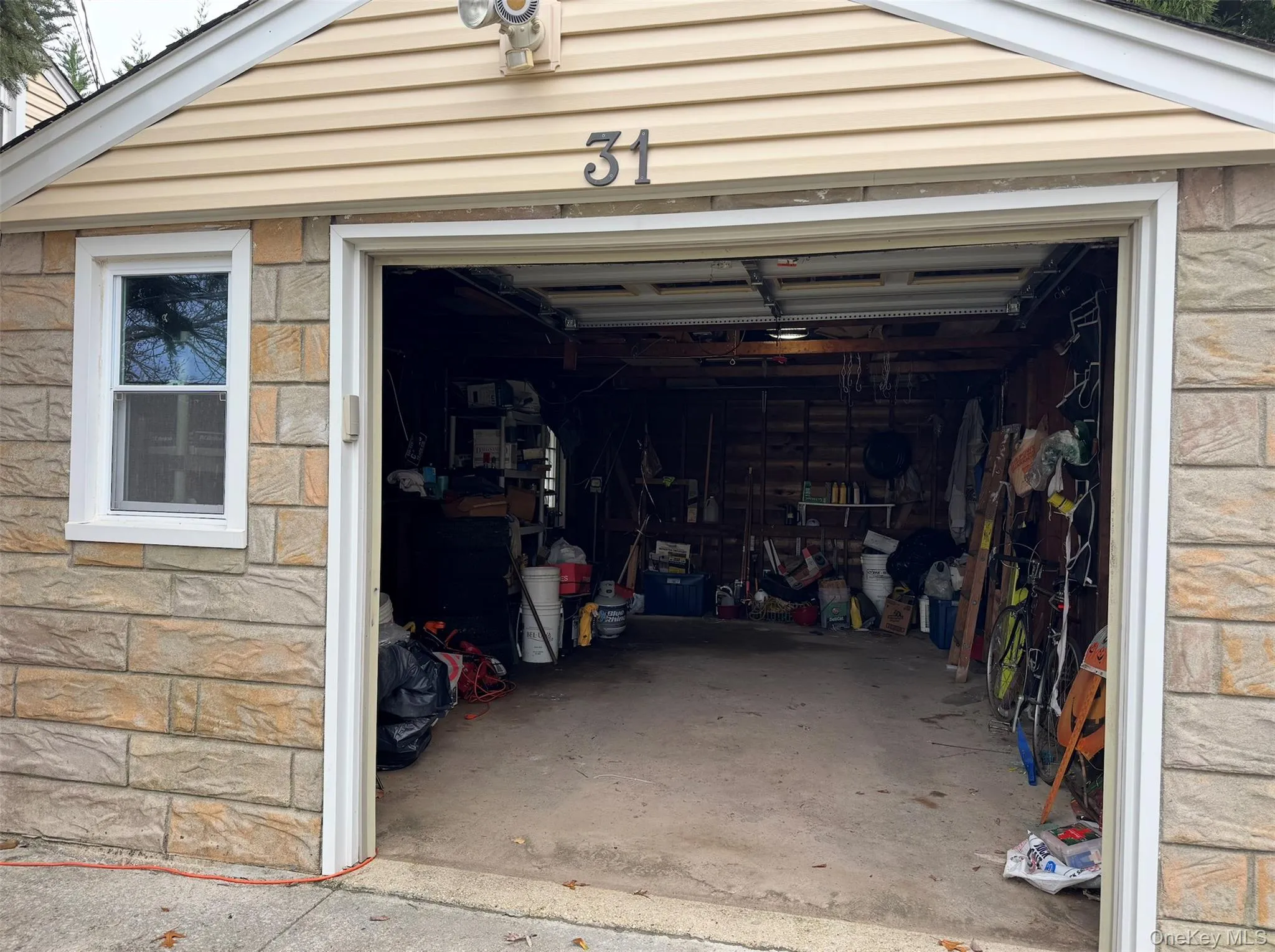 Inside garage Inside garage