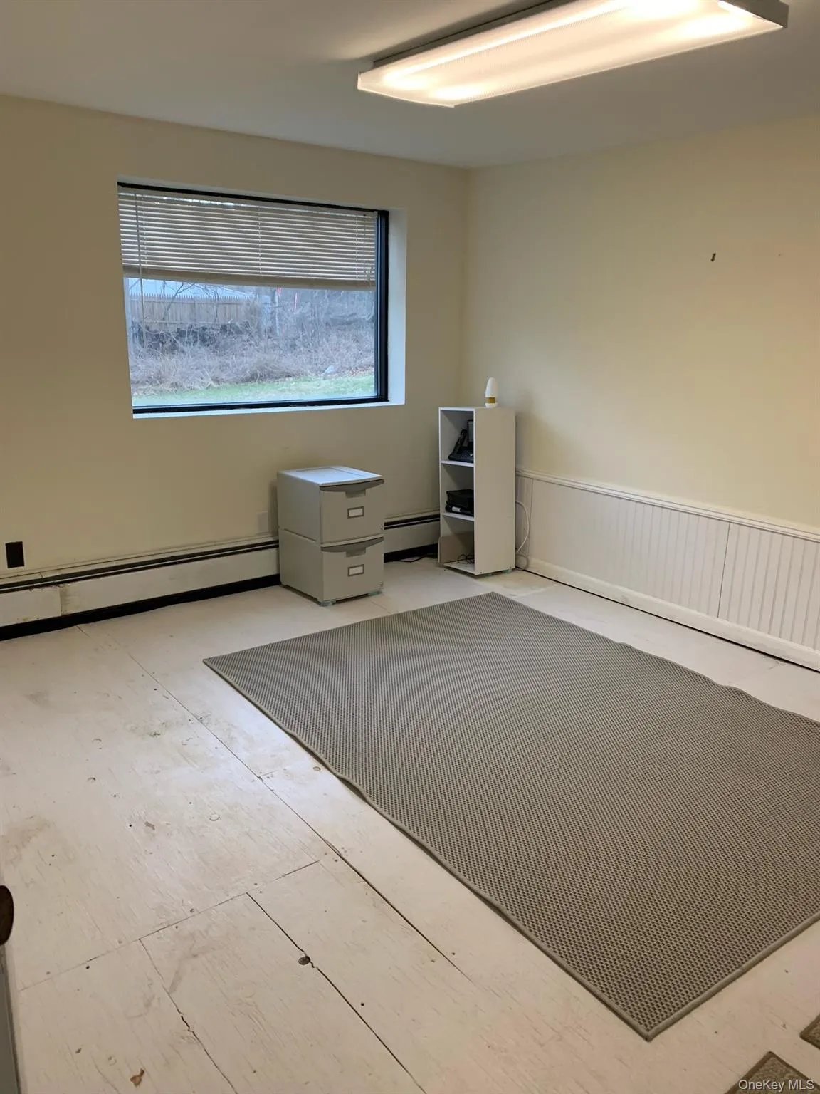 Unfurnished room featuring a baseboard heating unit and a wainscoted wall Unfurnished room featuring a baseboard heating unit and a wainscoted wall