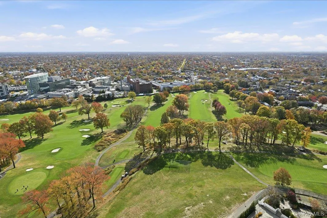 Aerial view of a local golf course Aerial view of a local golf course