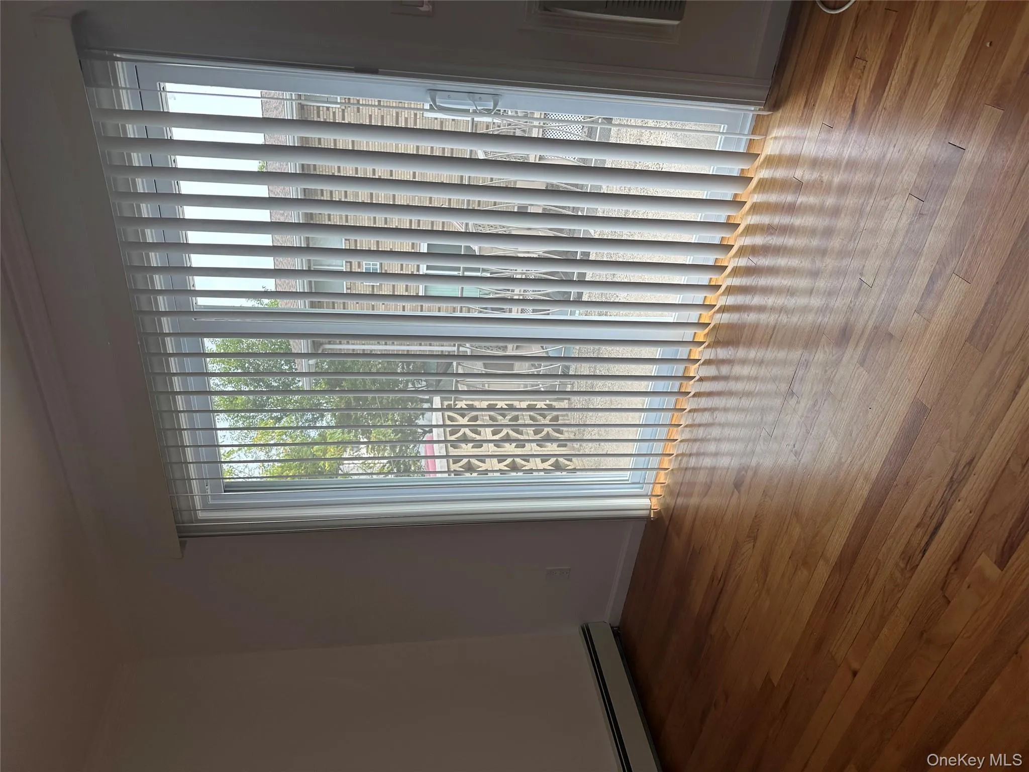 Spare room featuring baseboard heating, hardwood / wood-style floors, and ornamental molding Spare room featuring baseboard heating, hardwood / wood-style floors, and ornamental molding