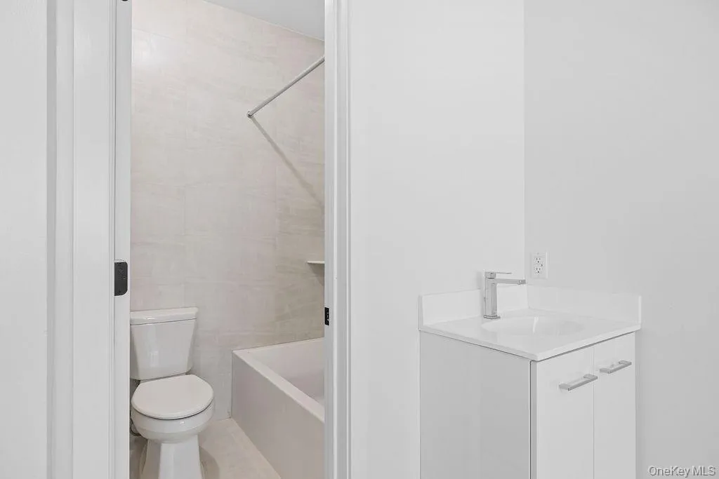Full bathroom with vanity and shower combination Full bathroom with vanity and shower combination