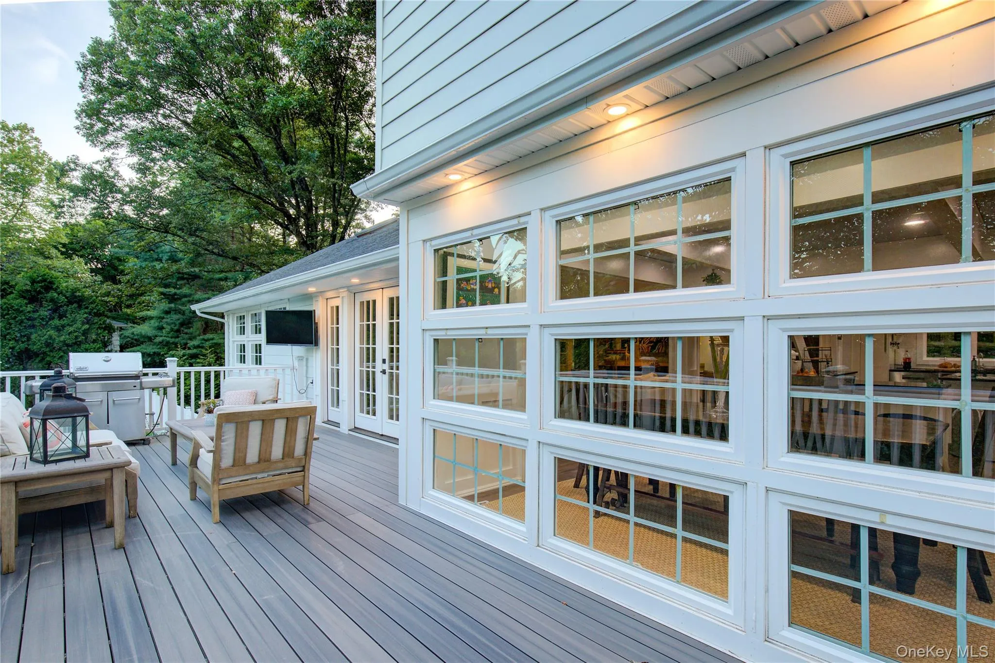 Deck with french doors Deck with french doors