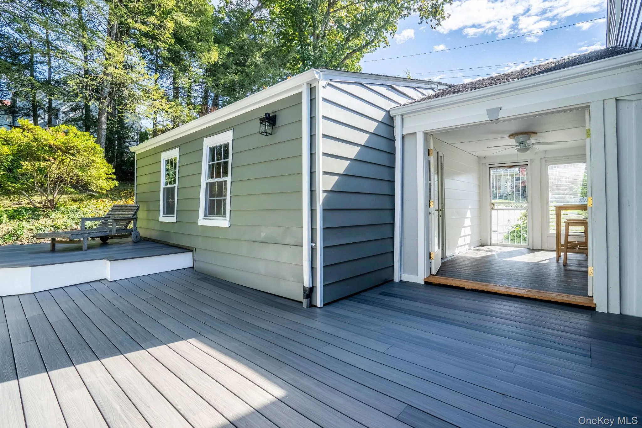 Deck outside of the kitchen Deck outside of the kitchen