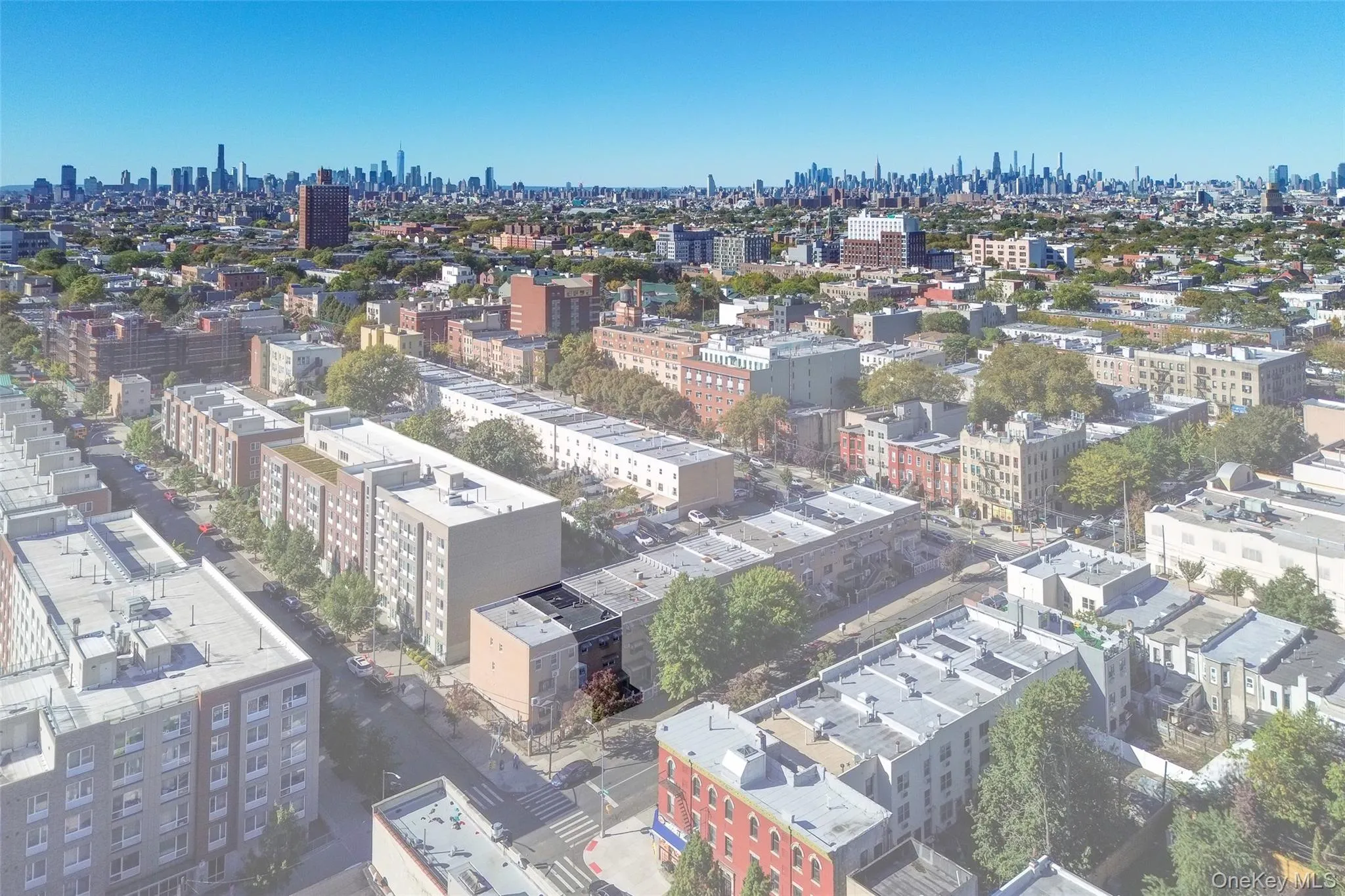 Drone / aerial view of city skyline Drone / aerial view of city skyline