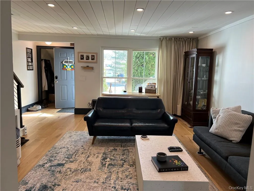 The view as you approach the living room from the kitchen The view as you approach the living room from the kitchen