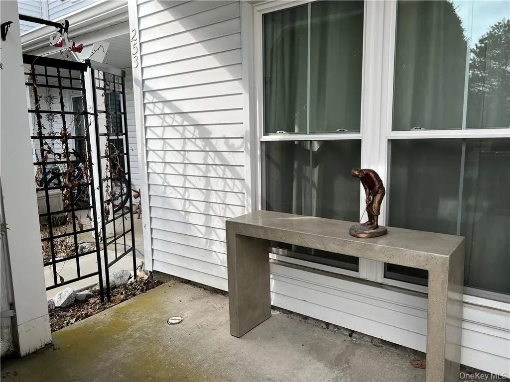 A little privacy screen separates your entryway from your neighbors. A little privacy screen separates your entryway from your neighbors.