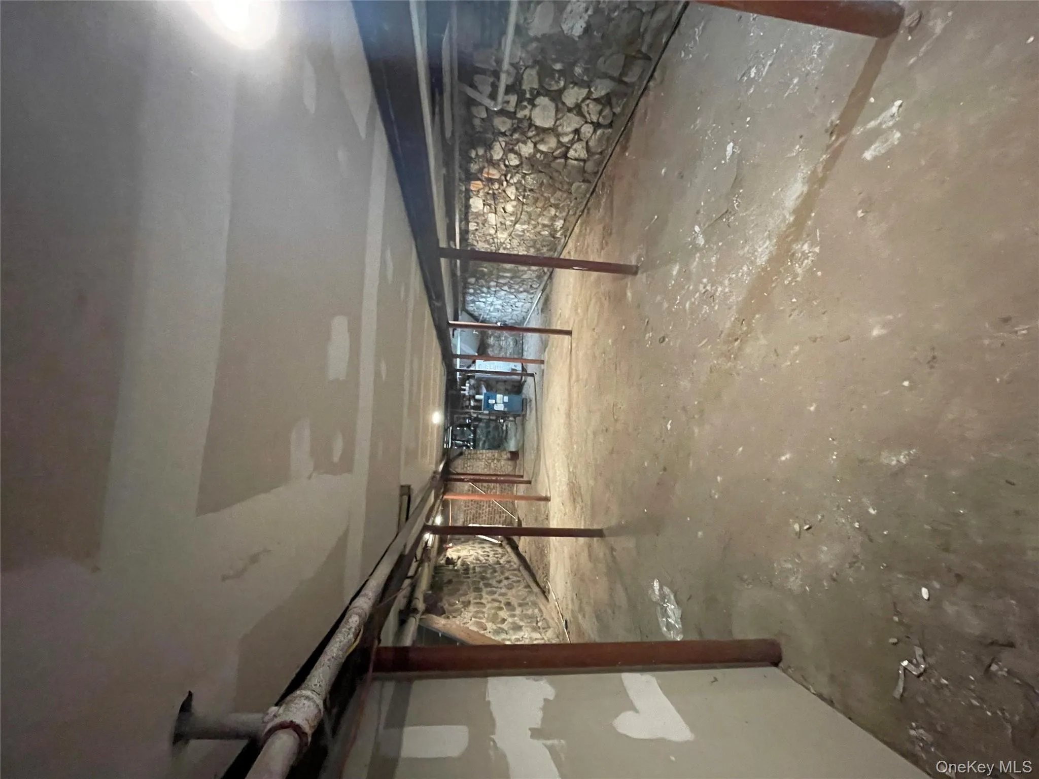 View of unfinished below grade area View of unfinished below grade area