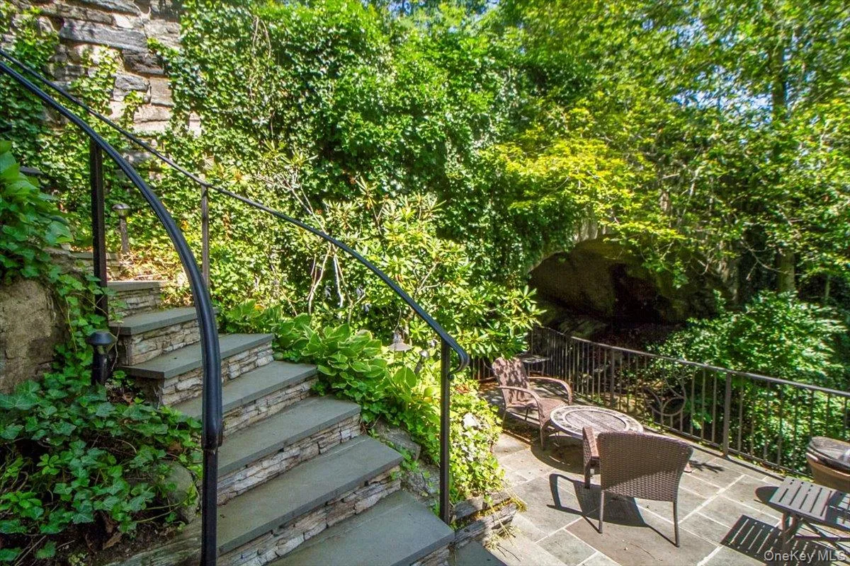View of patio with stairs View of patio with stairs