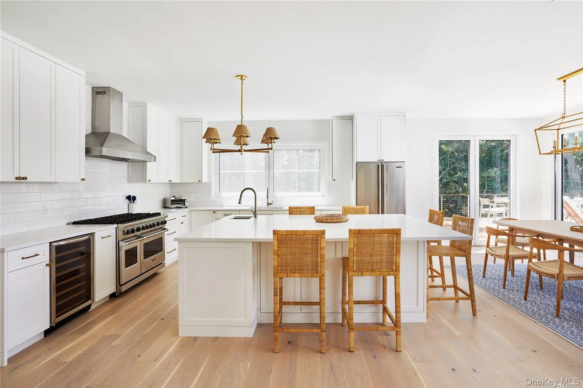 Kitchen with large center island Kitchen with large center island