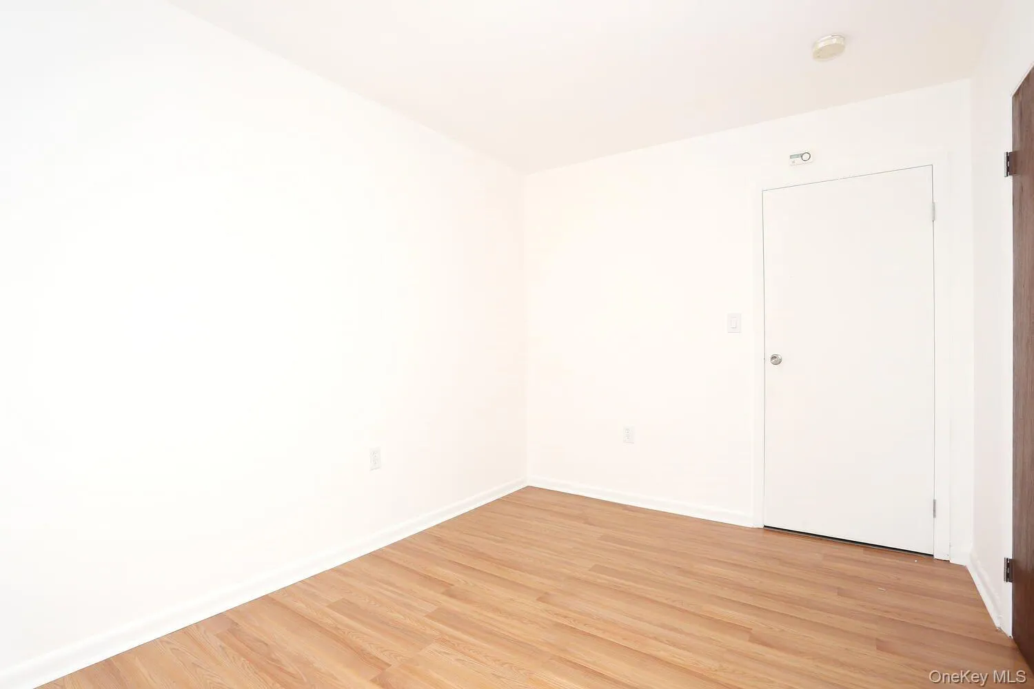 Empty room featuring light wood-type flooring and baseboards Empty room featuring light wood-type flooring and baseboards