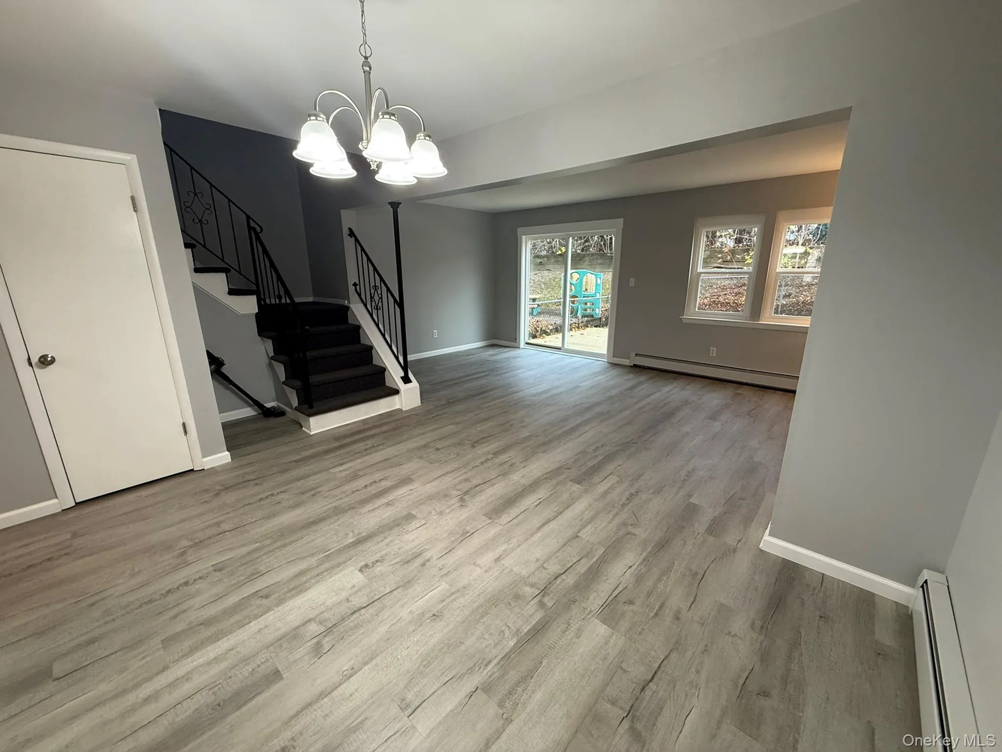 Dining room looking into the living room Dining room looking into the living room