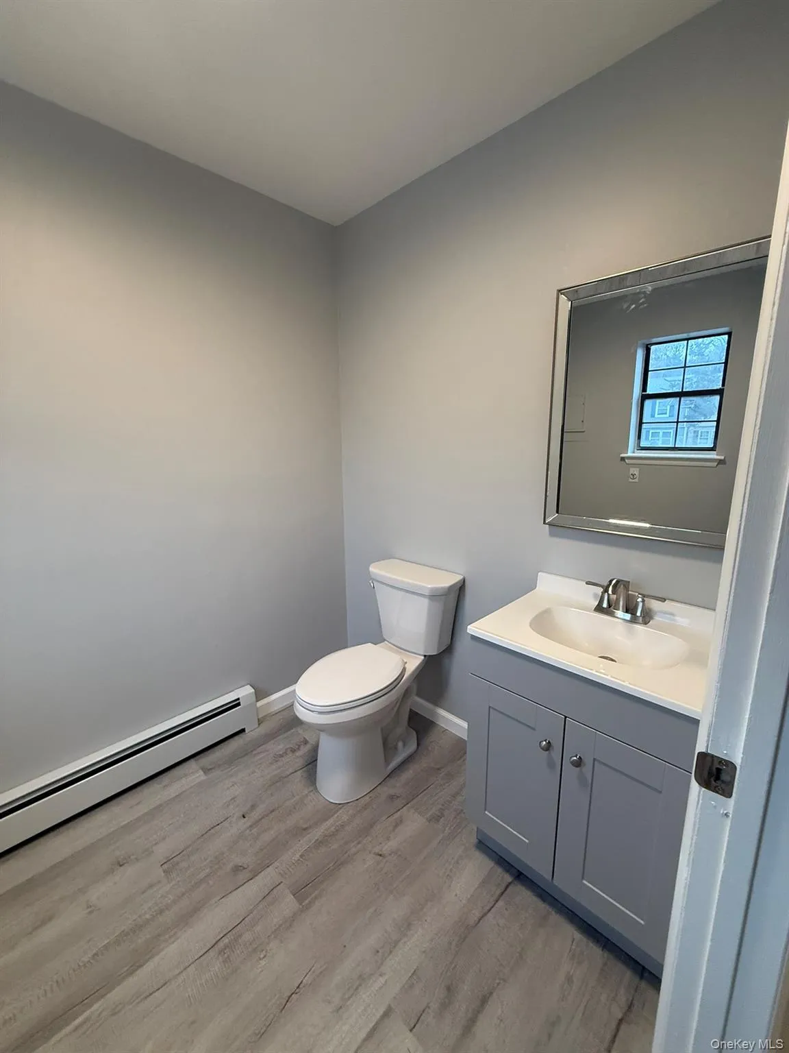 Half bath with a washer and dryer hookup Half bath with a washer and dryer hookup