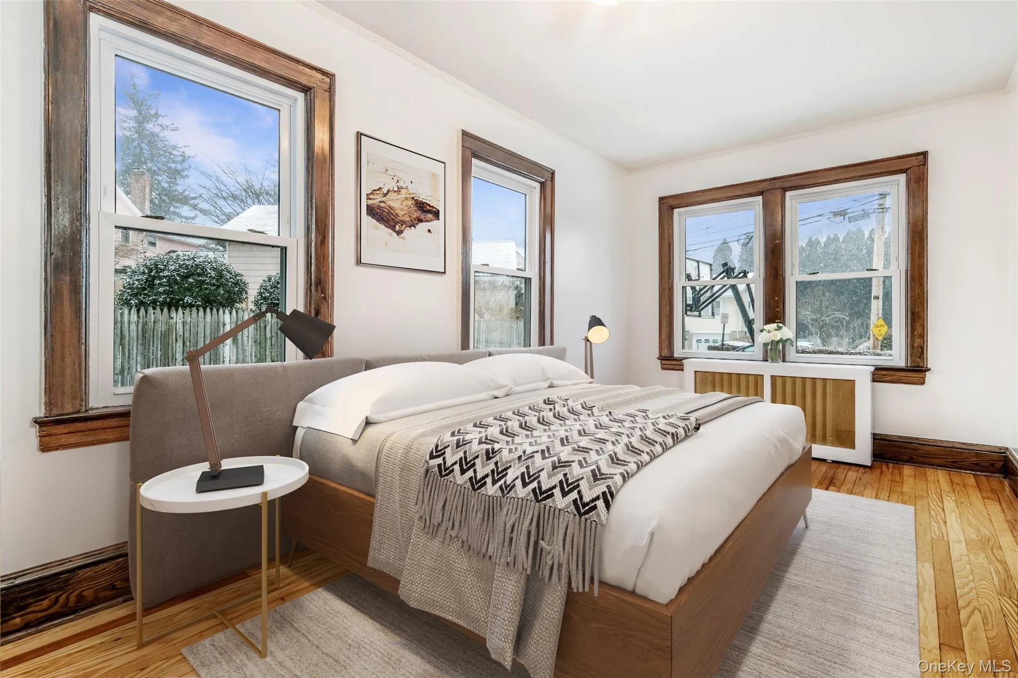 Bedroom is virtually staged Bedroom is virtually staged