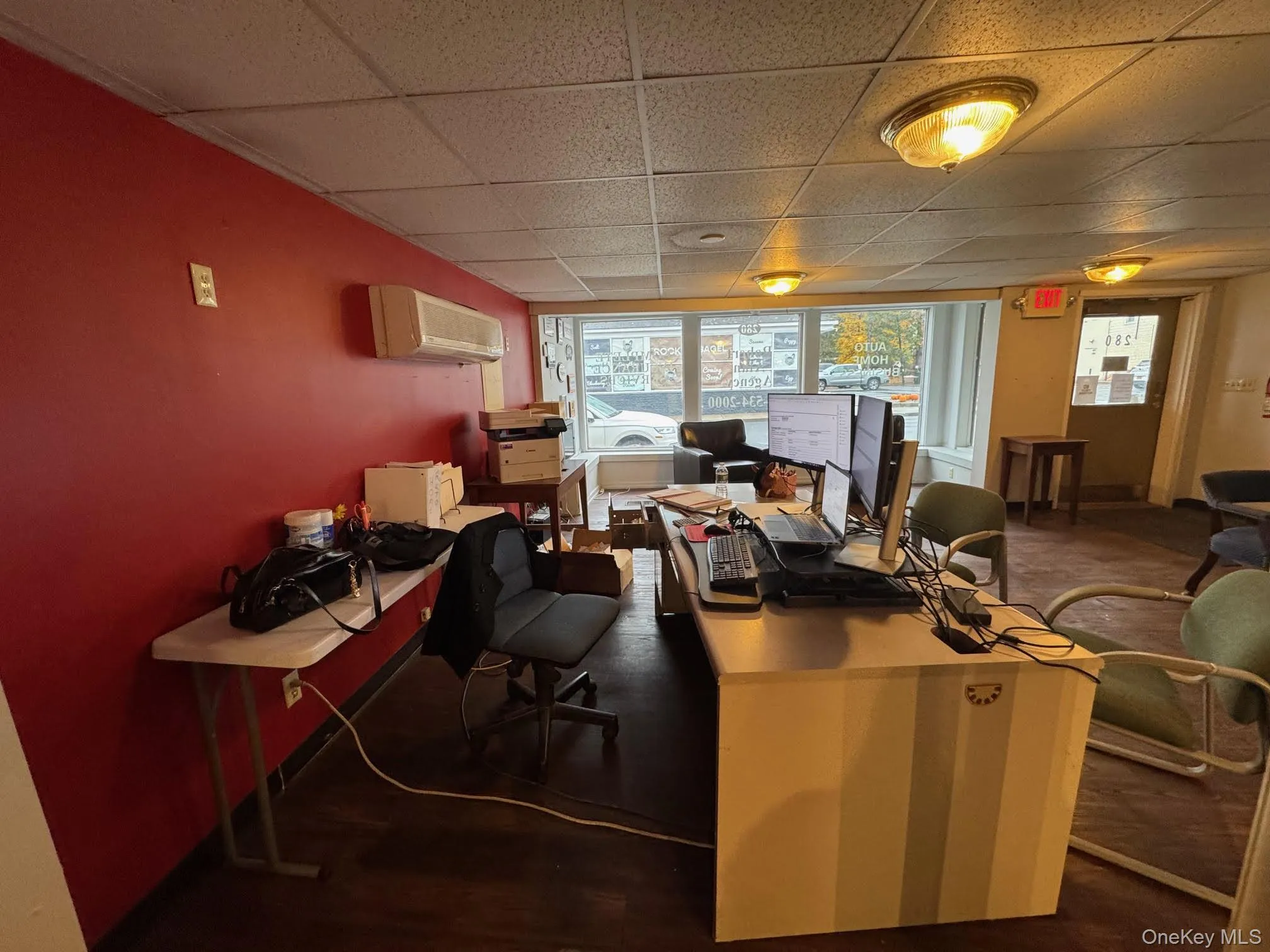 Home office featuring a paneled ceiling Home office featuring a paneled ceiling