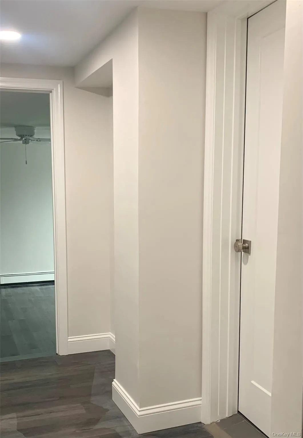 Closet with baseboard heating Closet with baseboard heating