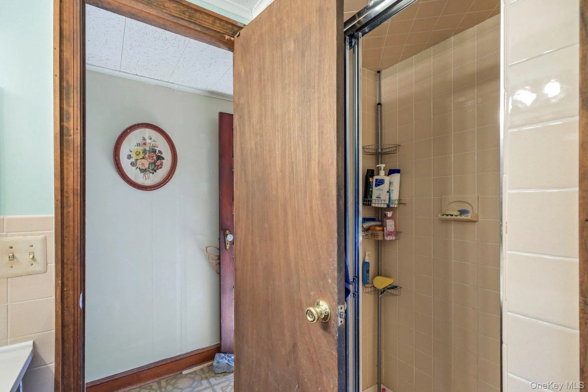 Bathroom with a stall shower Bathroom with a stall shower