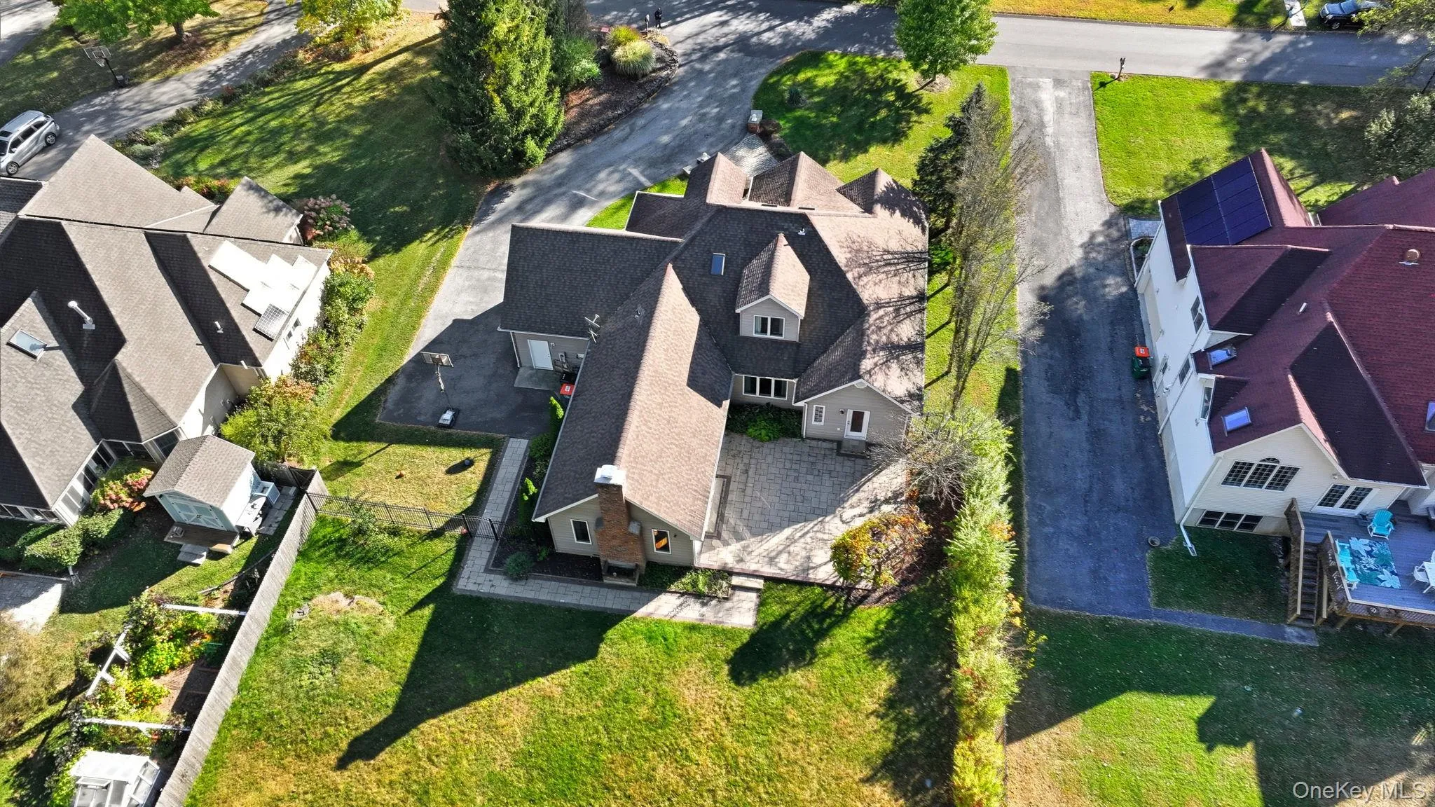 Aerial view of residential area Aerial view of residential area