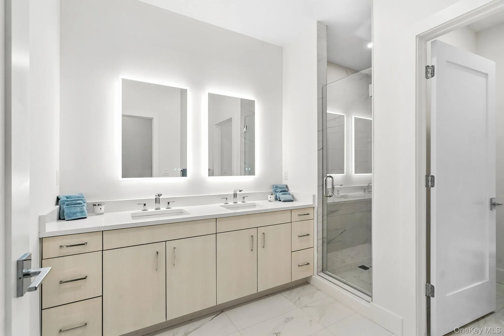 Primary Bathroom featuring double vanity Primary Bathroom featuring double vanity